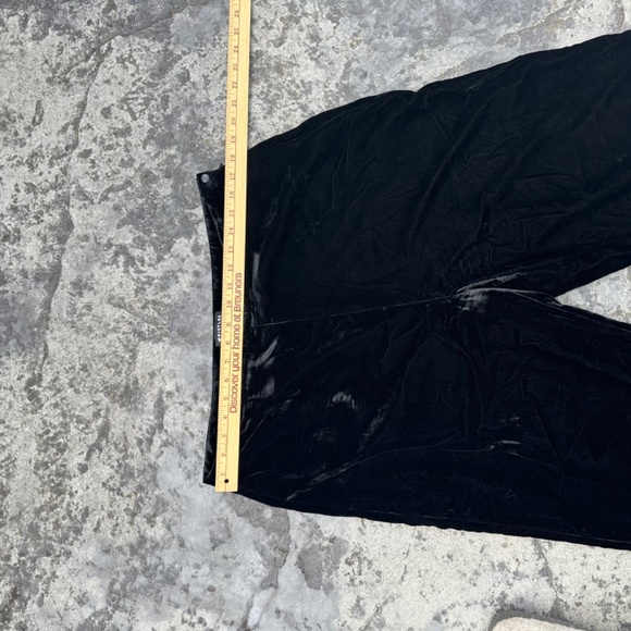 Whistles black velvet wide pant size 12 - Picture 5 of 9